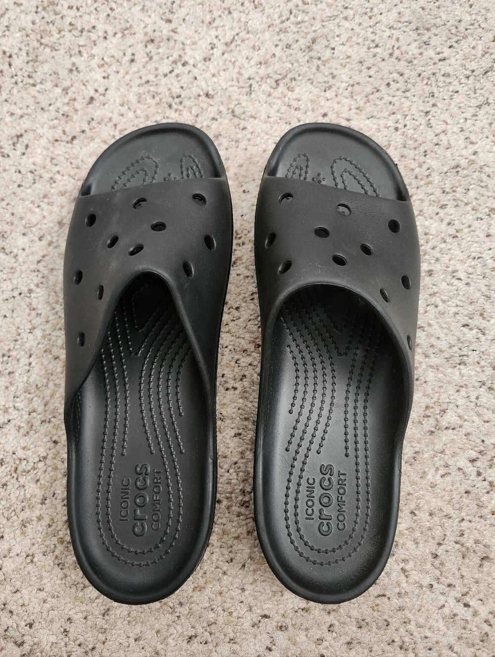 Crocs Classic Platform Black Slide